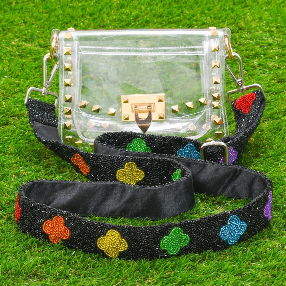 COPY - Smiley Face Beaded Purse Strap - Picture 2 of 2